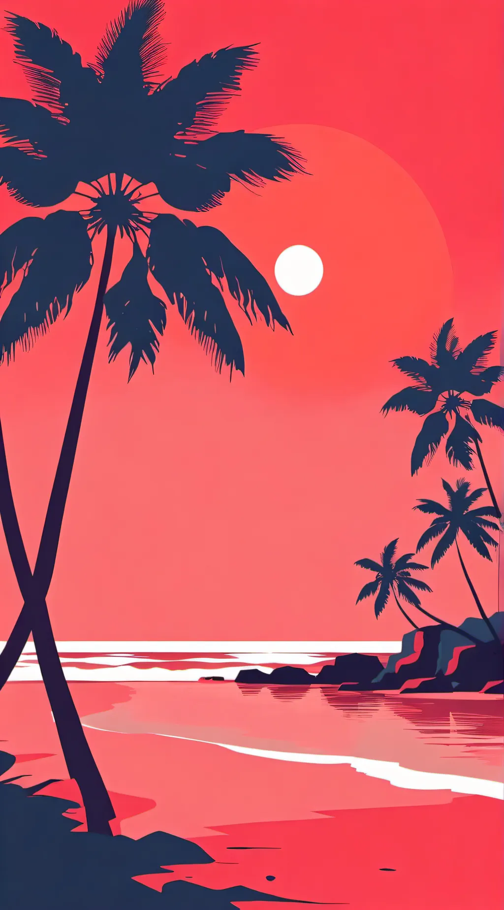 ai character: HH beach 🏝🌊 background