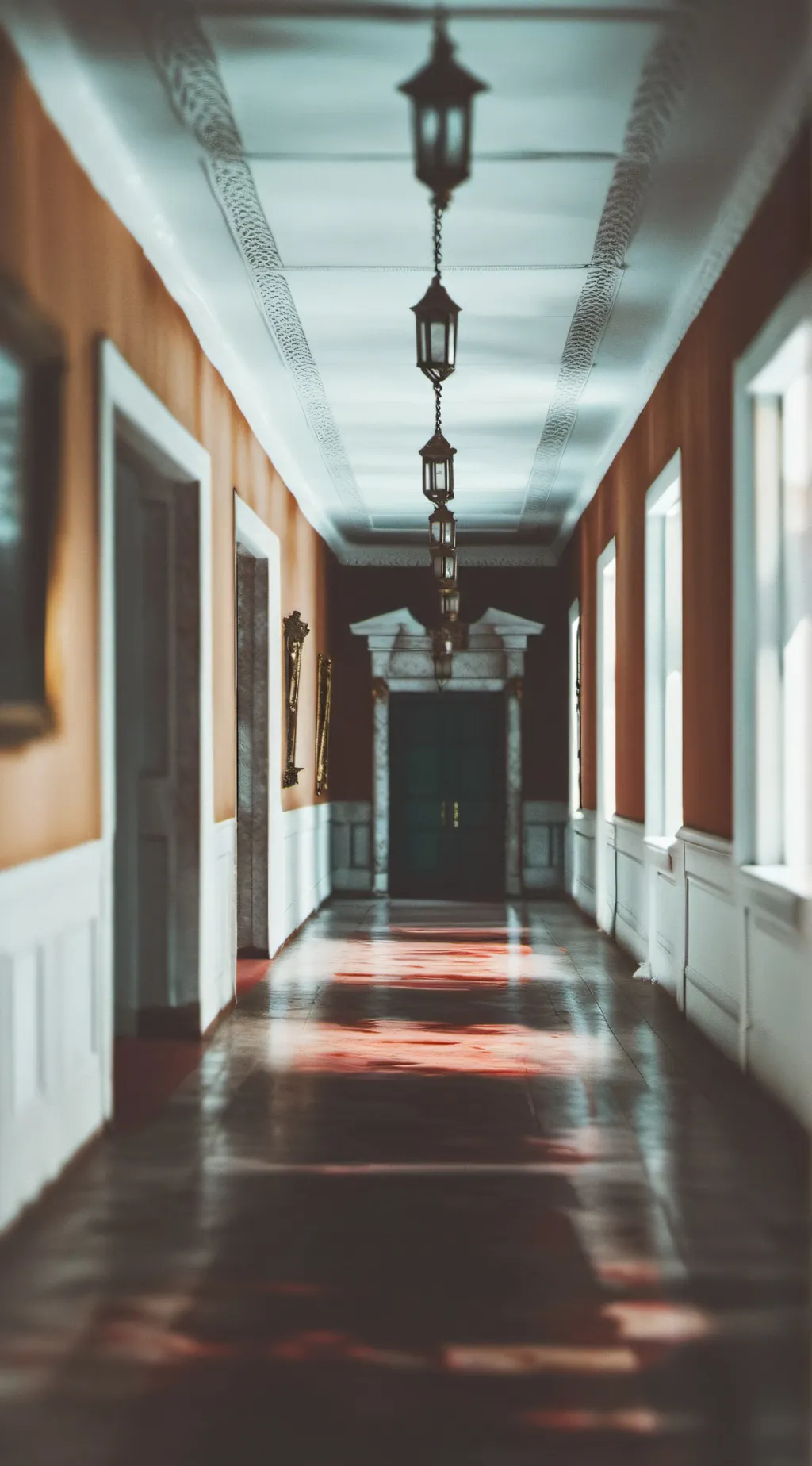 ai character: A hallway background