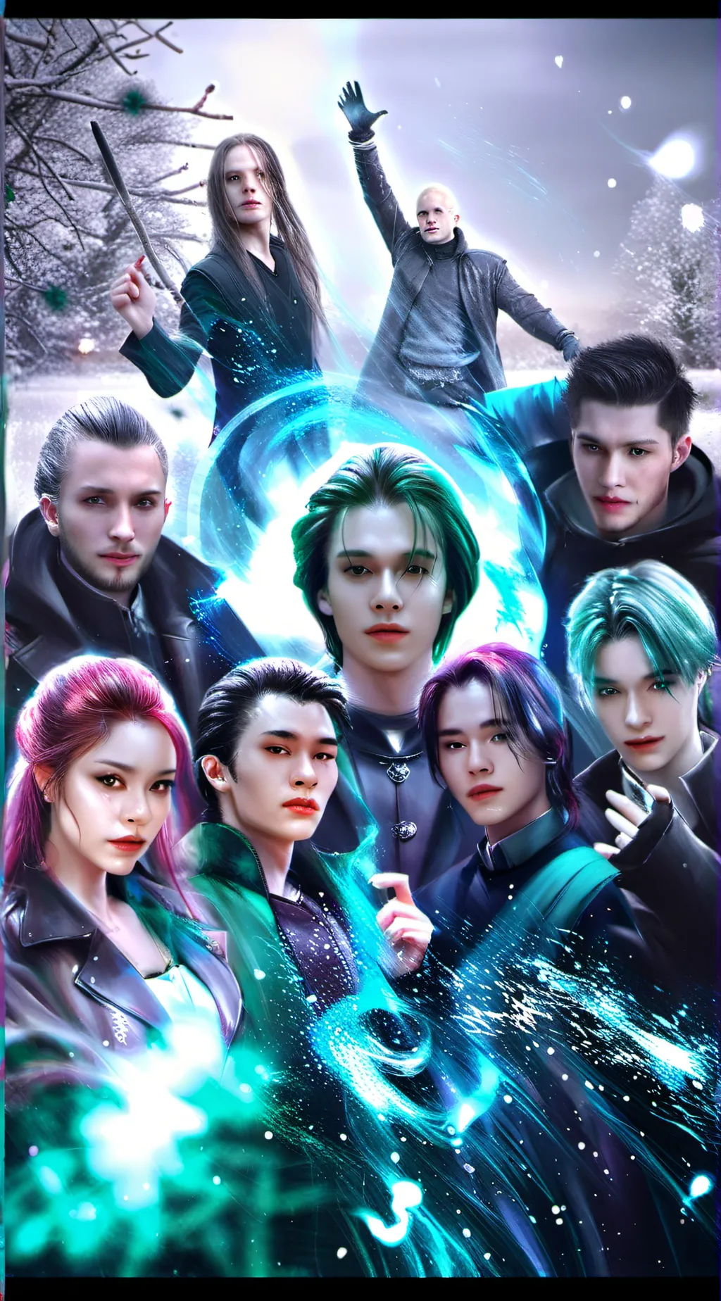 ai character: slytherin gang  background