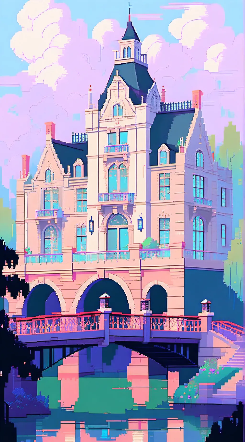 ai character: Magic academy  background