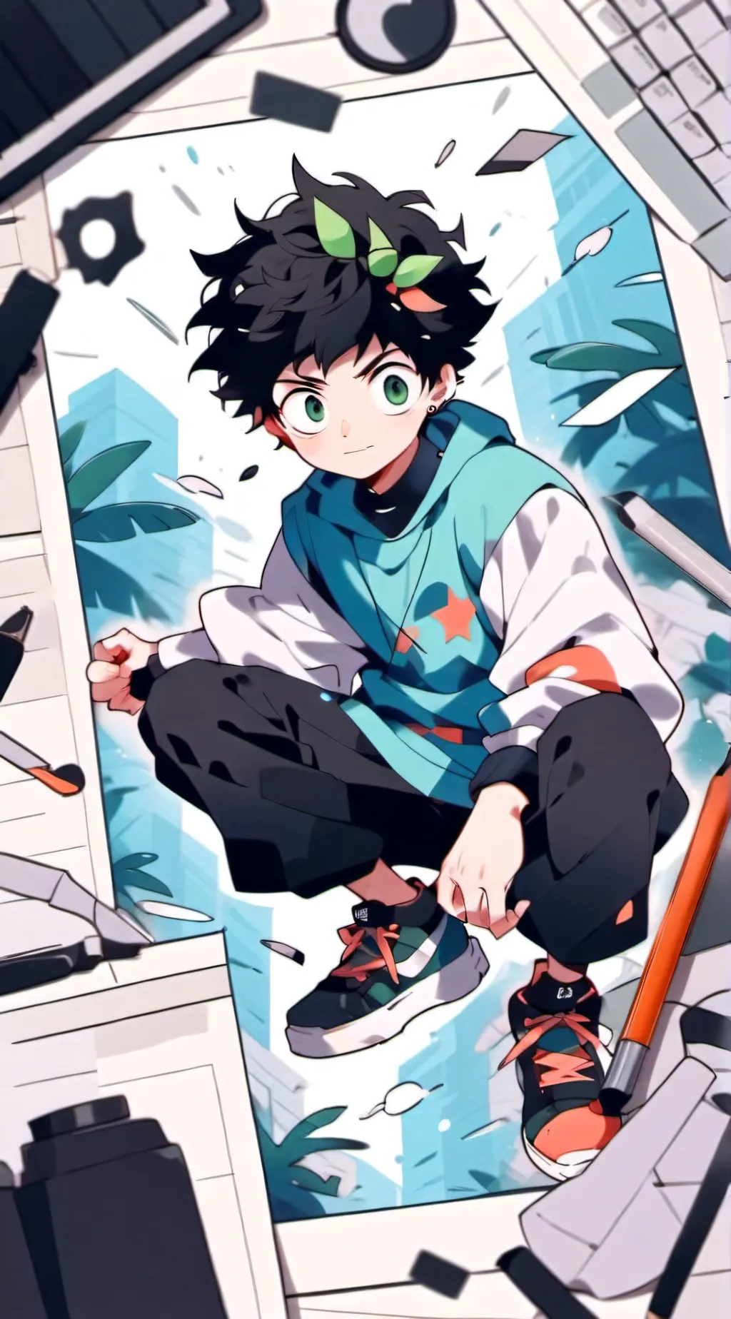 ai character: MHA!!!! background