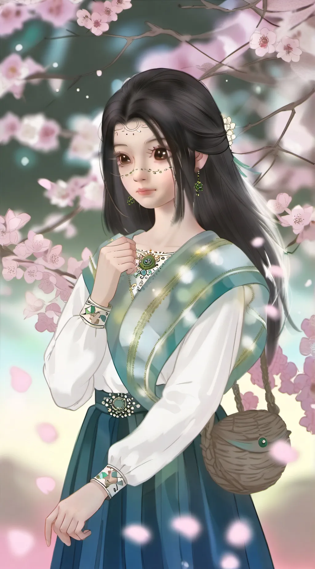 ai character: adam X lute  background