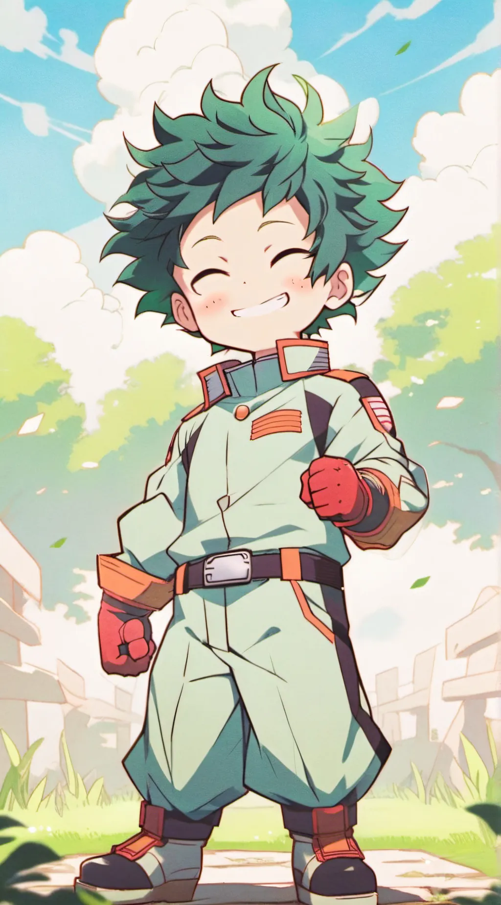 ai character: Deku background