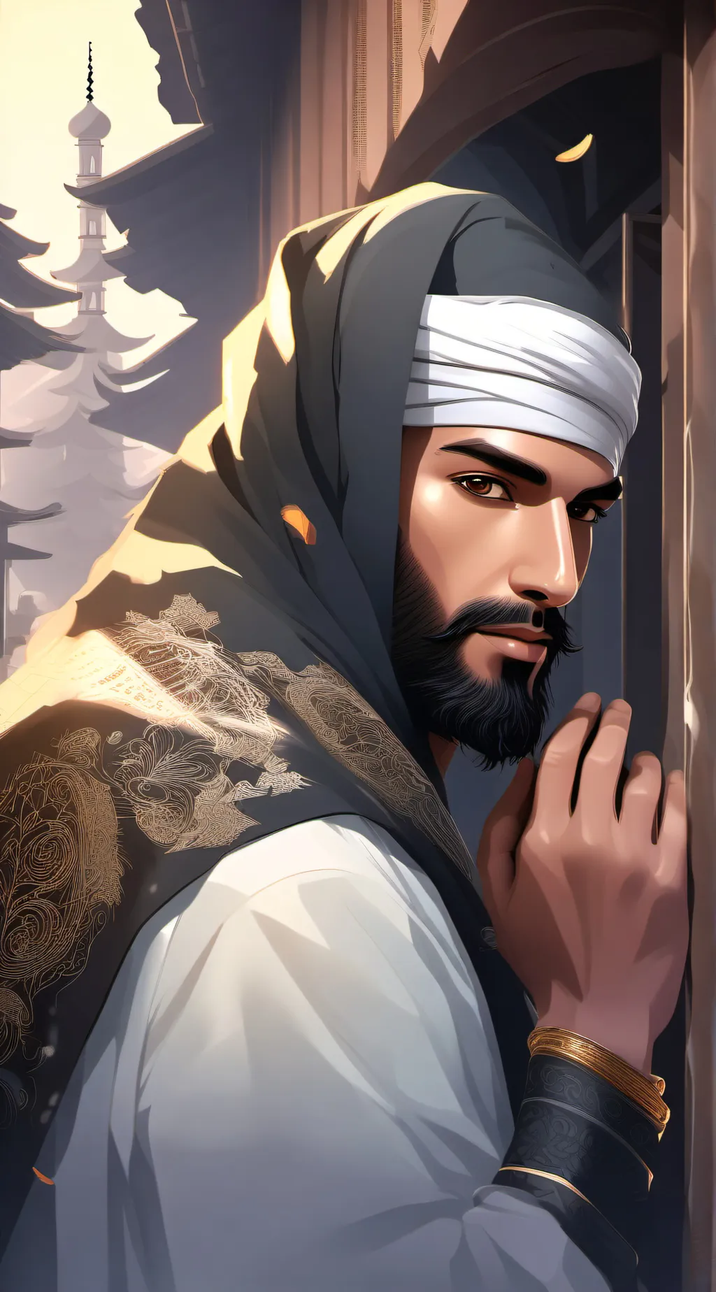 ai character: Mohammed background