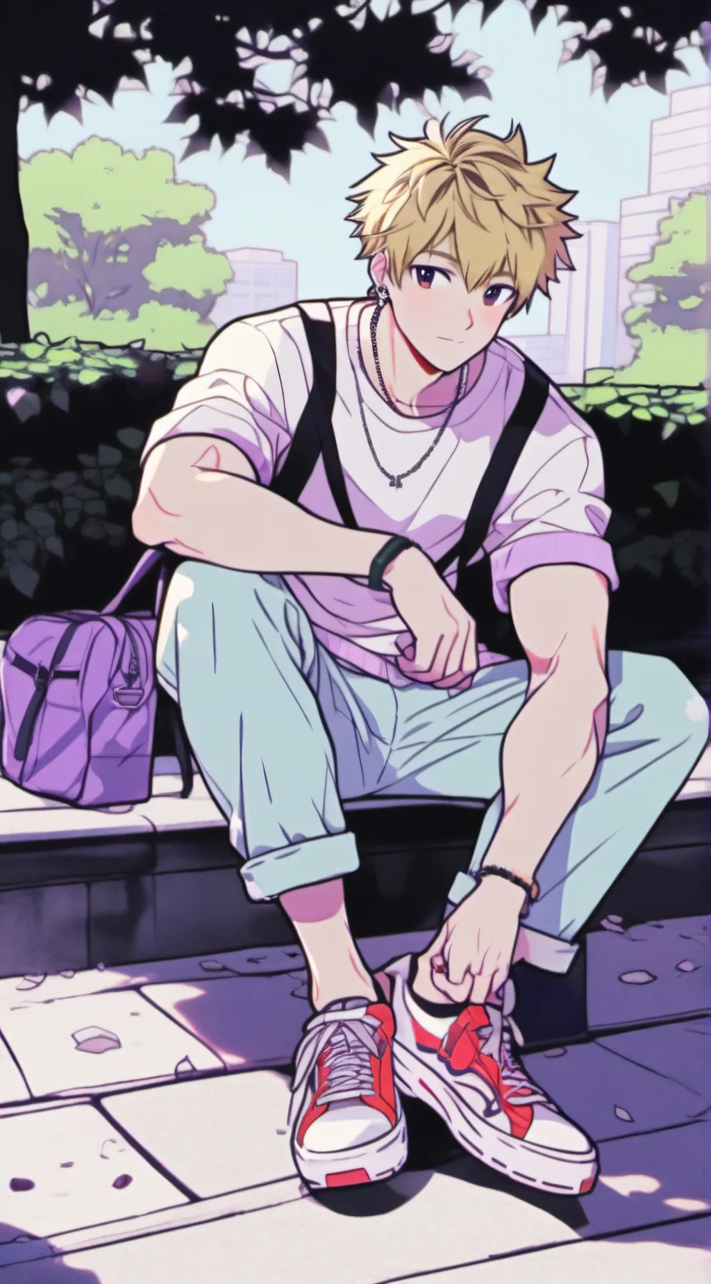 ai character: bakugo background