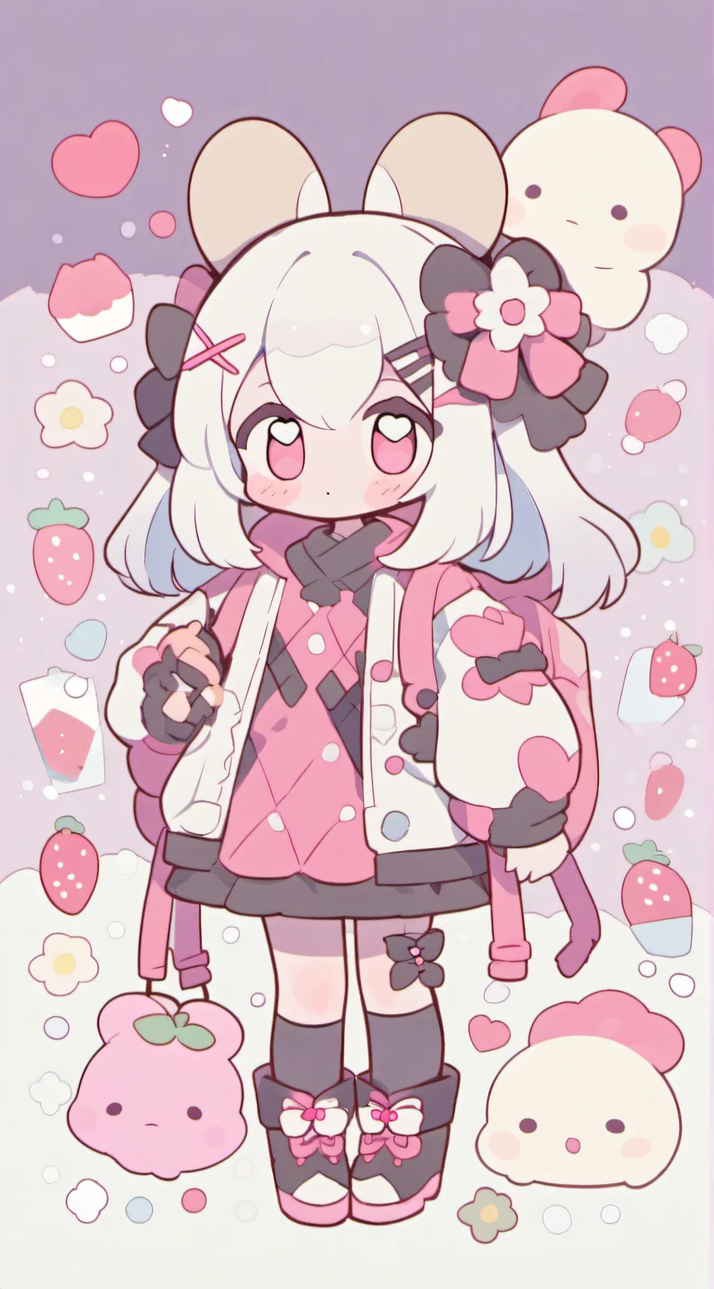 ai character: cookie lover background