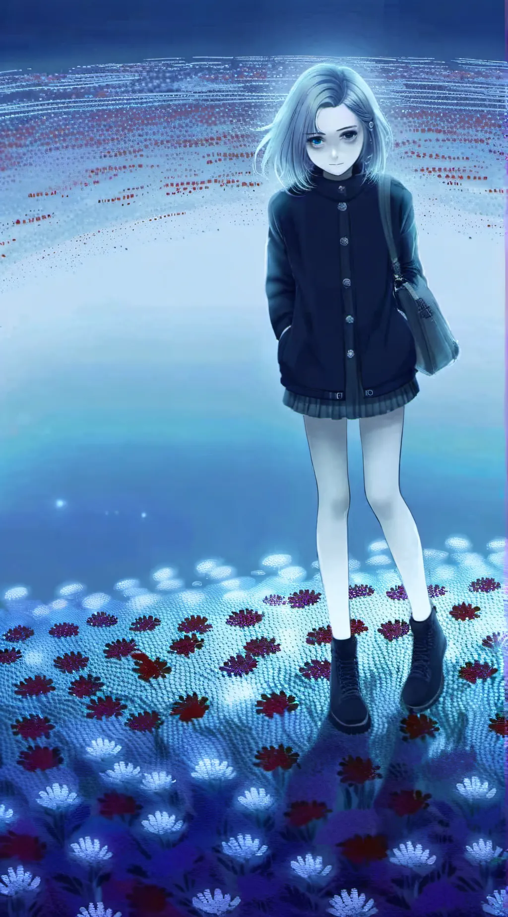 ai character: Sadness background