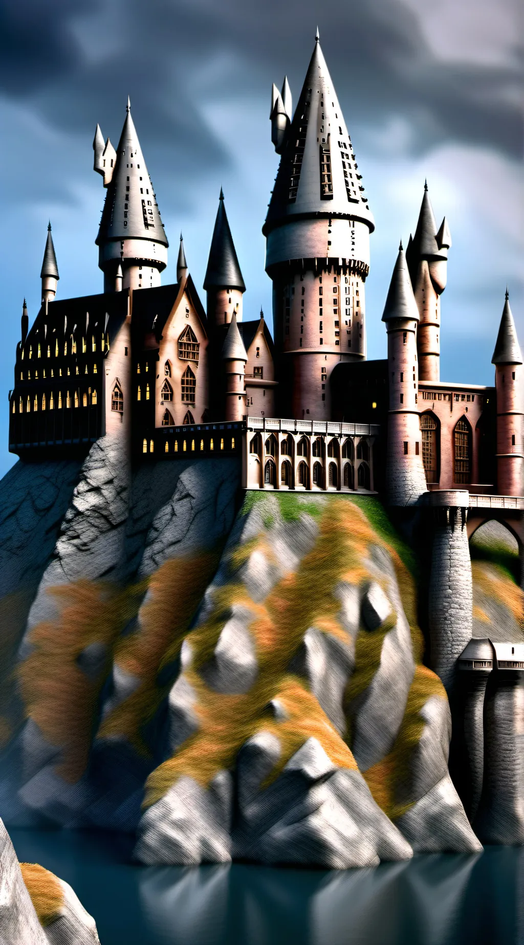 ai character: Hogwarts  background