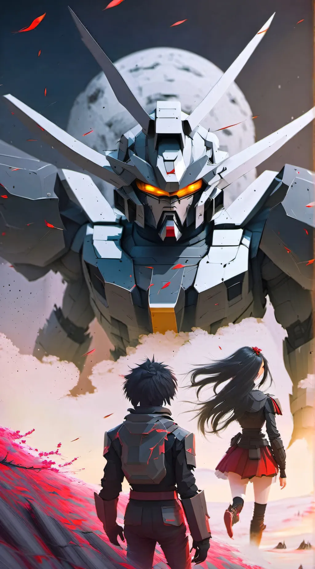ai character: The last Gundam background