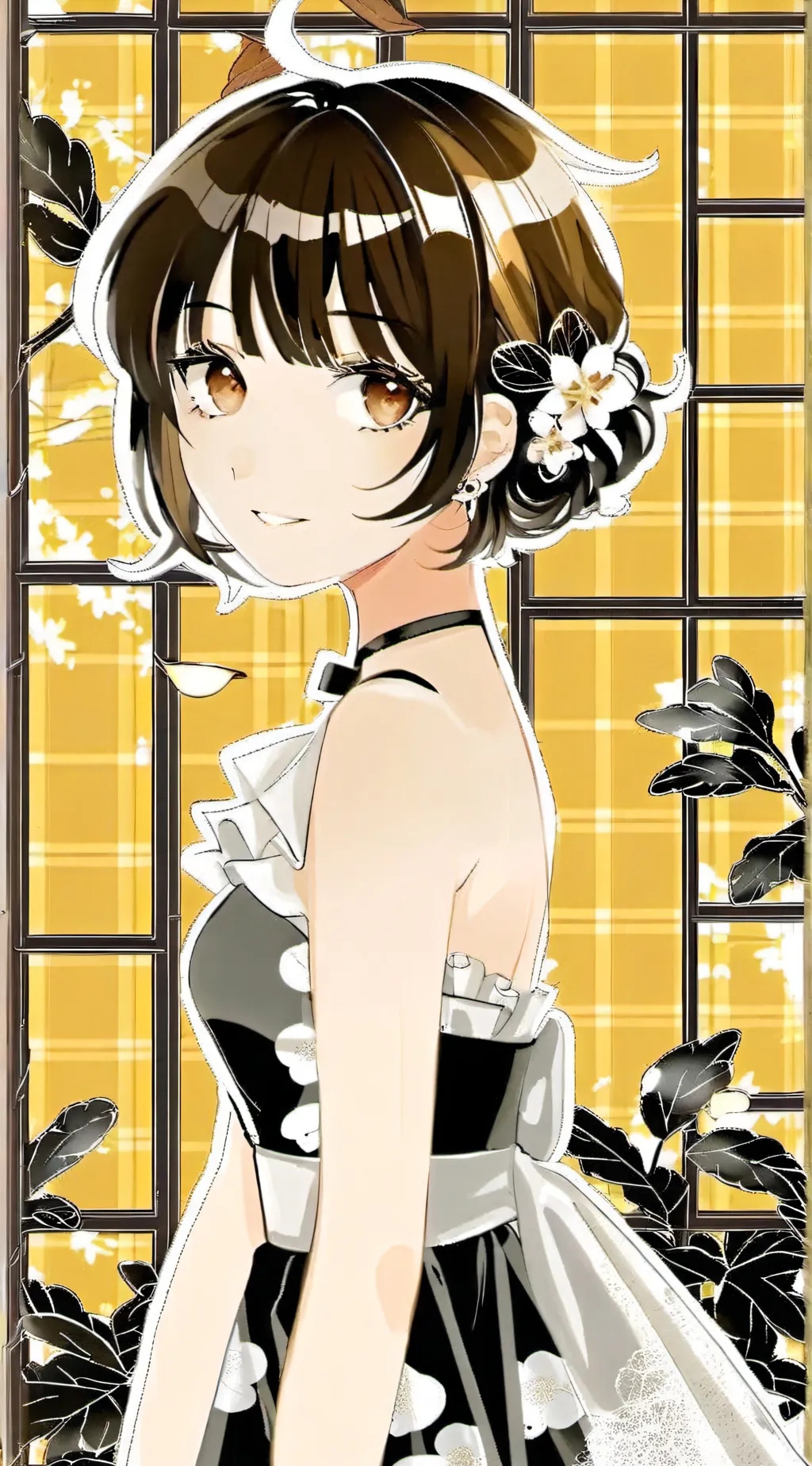 ai character: <Married in Red> background