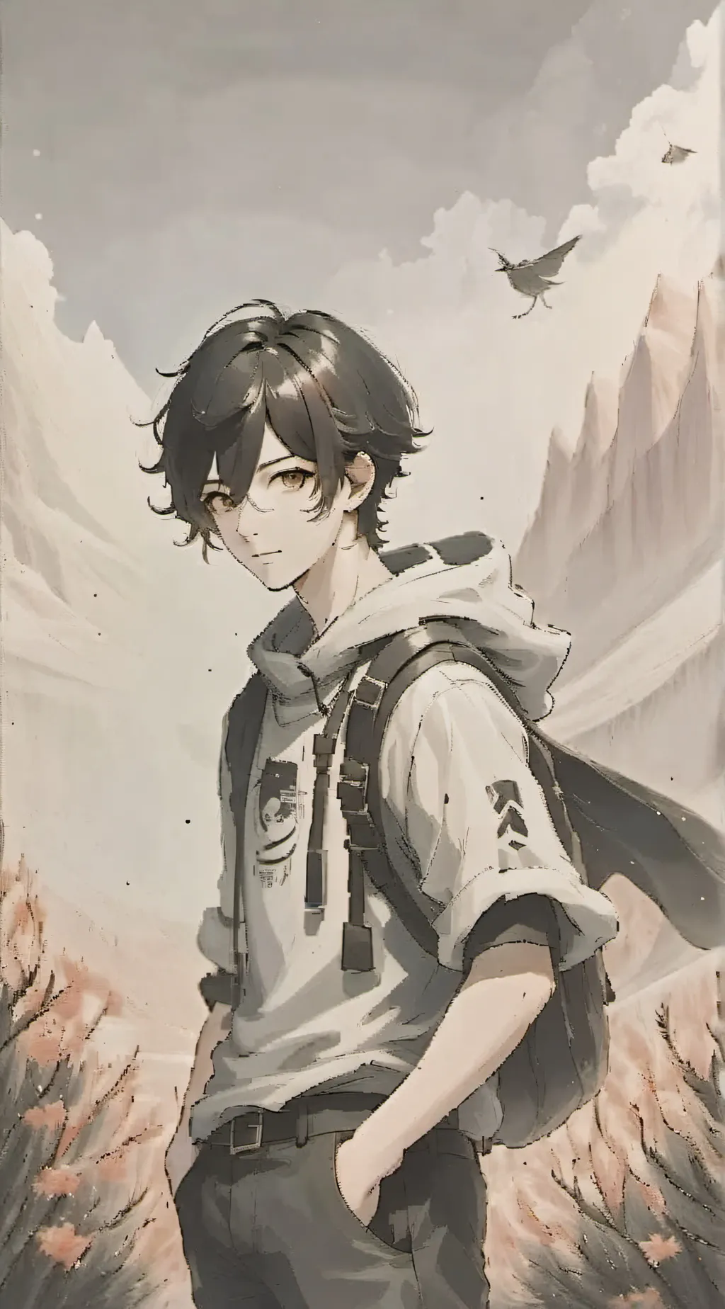 ai character: Caleb👻 background