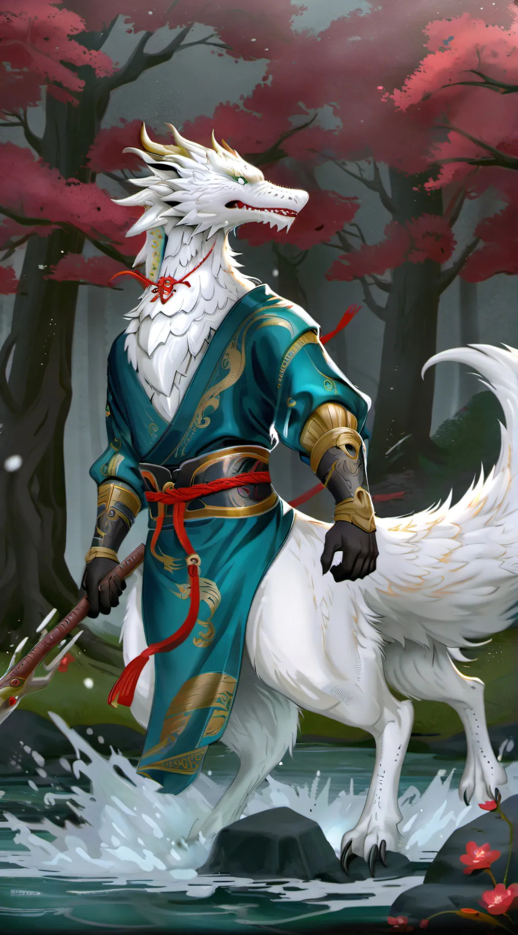 ai character: Snowflake background