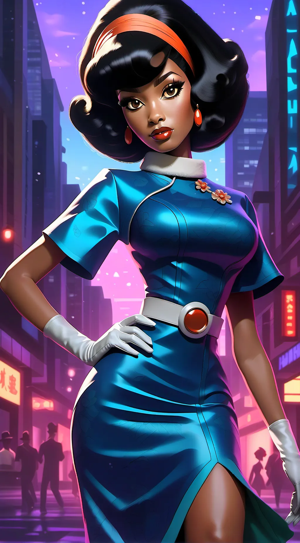 ai character: Lucia  background
