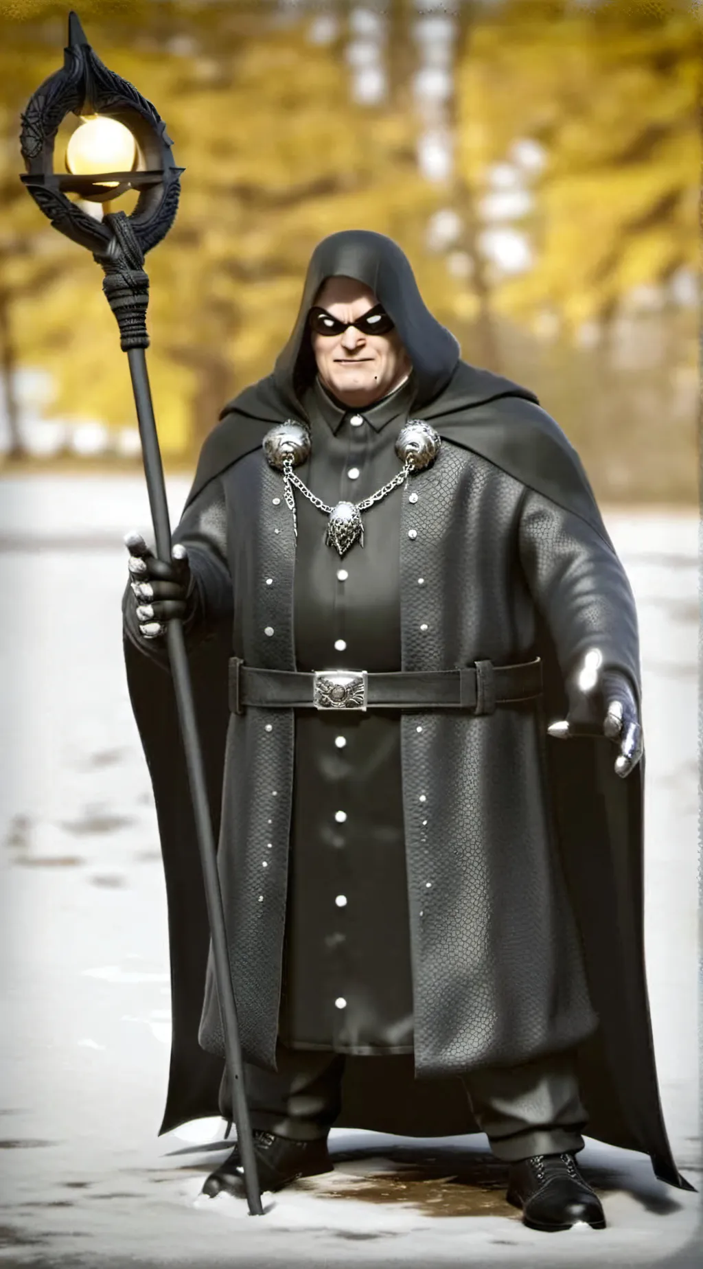 ai character: The Black Shadow background
