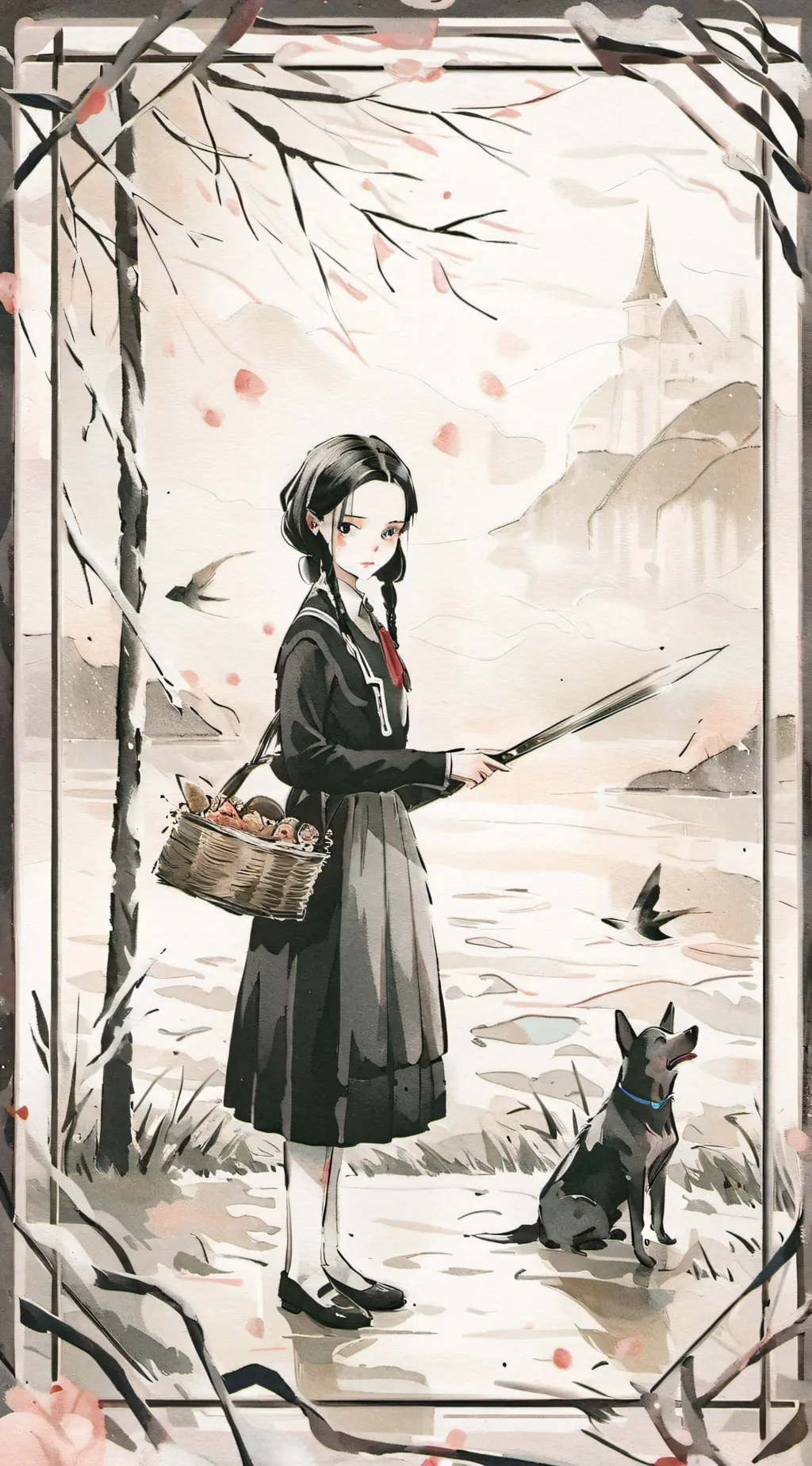 ai character: nevermore  background