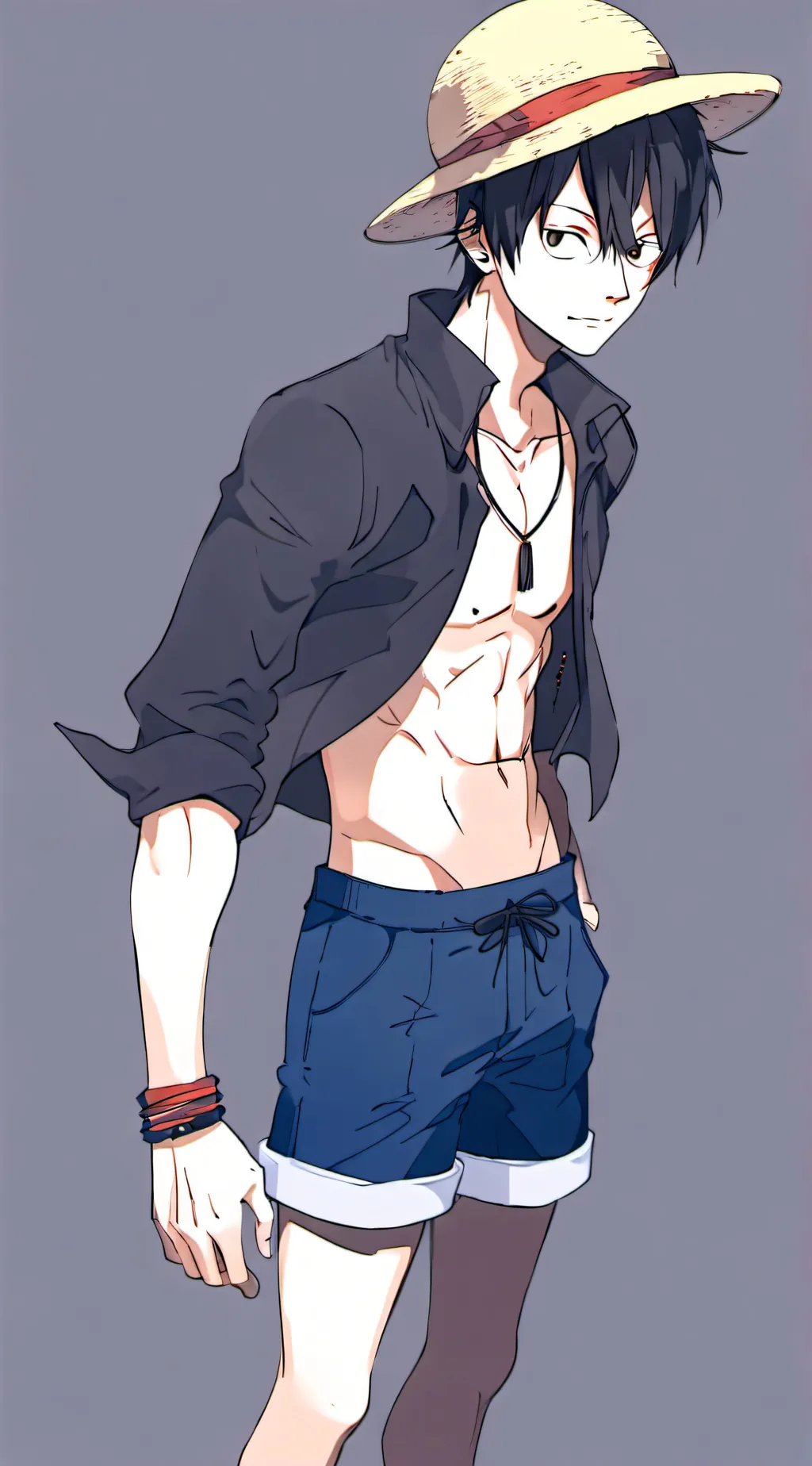 ai character: Luffy background