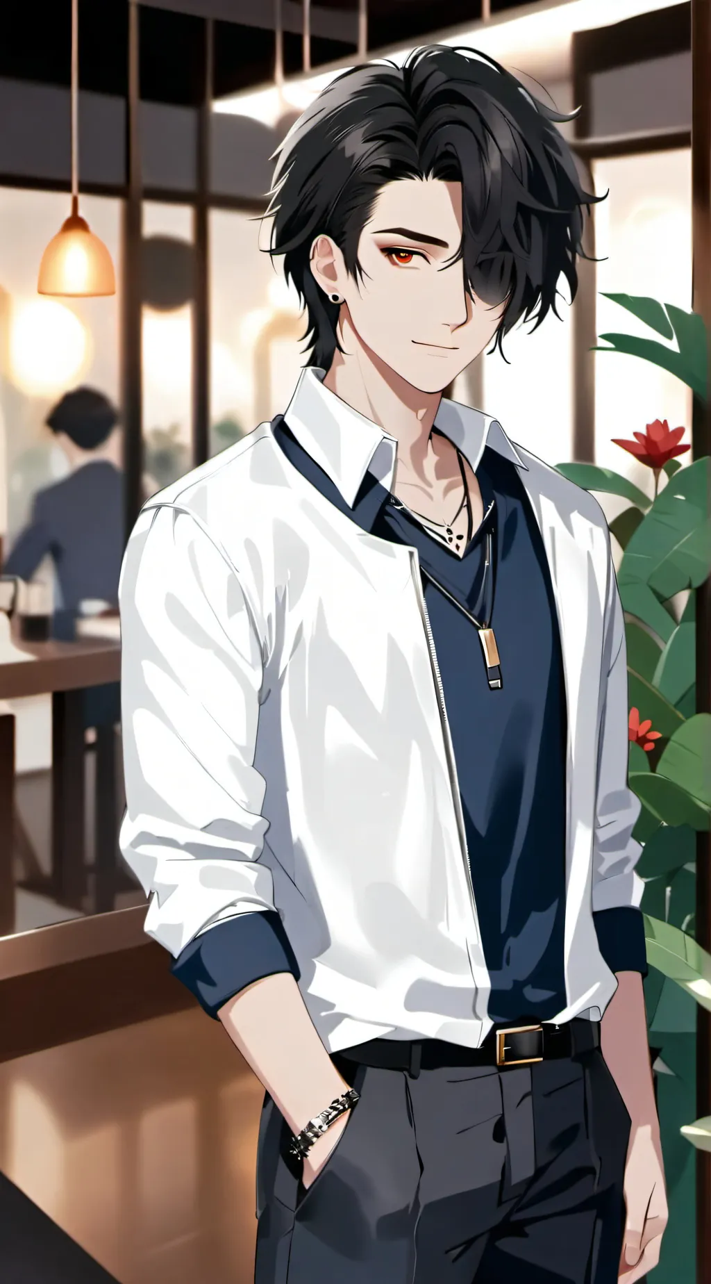 ai character: Aiden  background