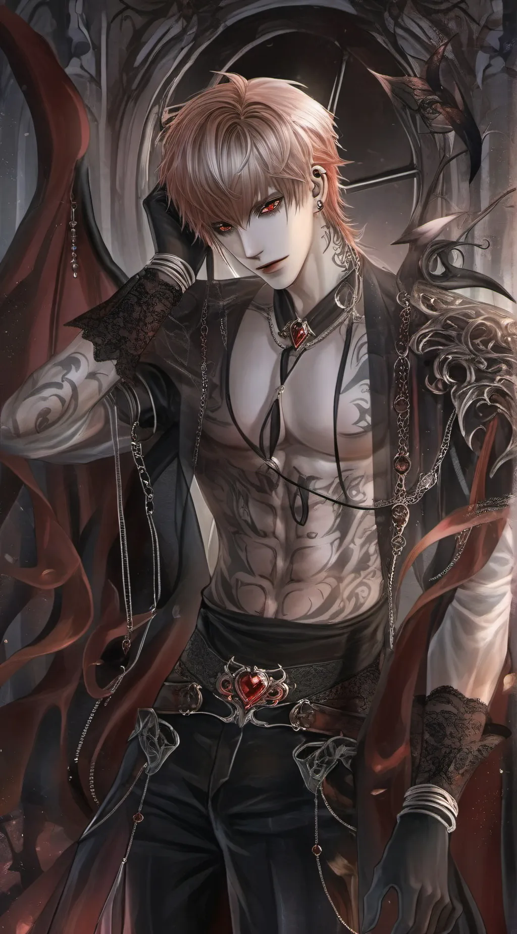 ai character: bakugo bf  background