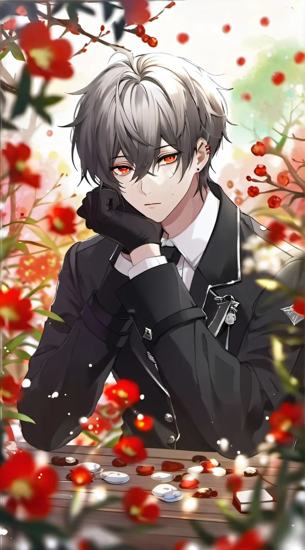 ai character: emo triste  background
