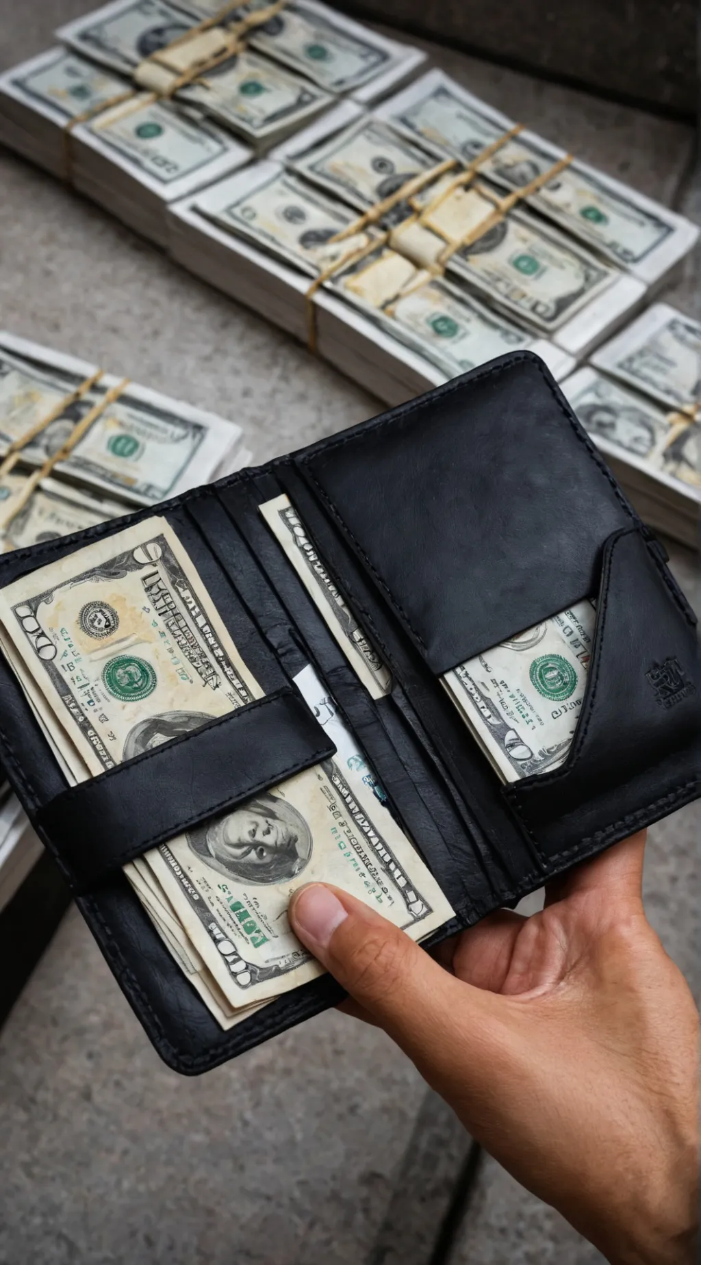 ai character: ¿Bala o billete? background
