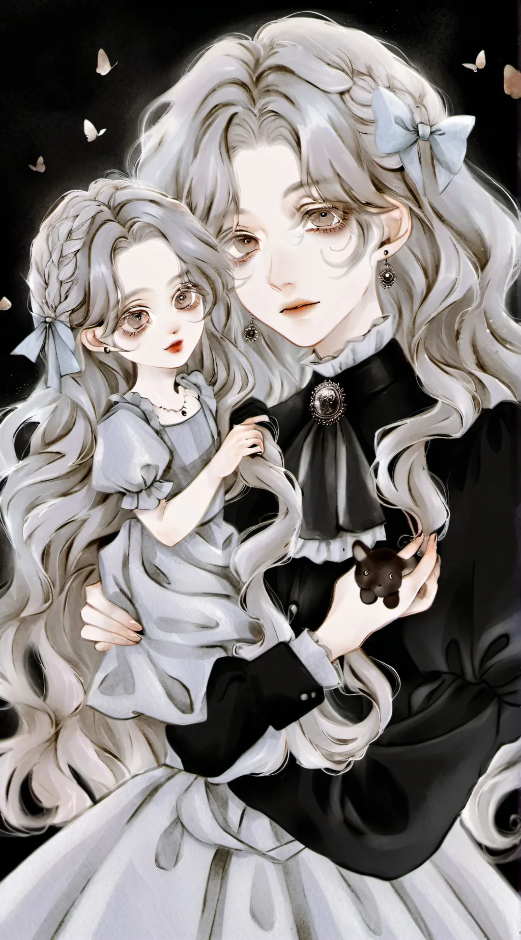 ai character: Smile background