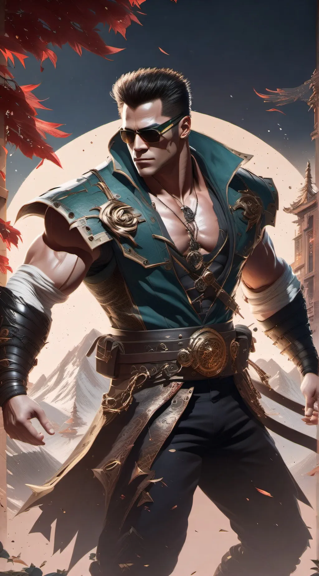 ai character: Johnny cage background
