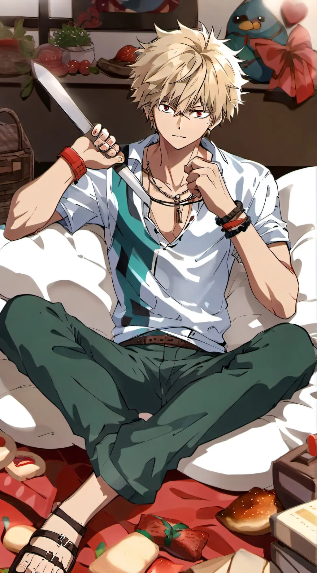 ai character: BAKUGO KATSUKI  background