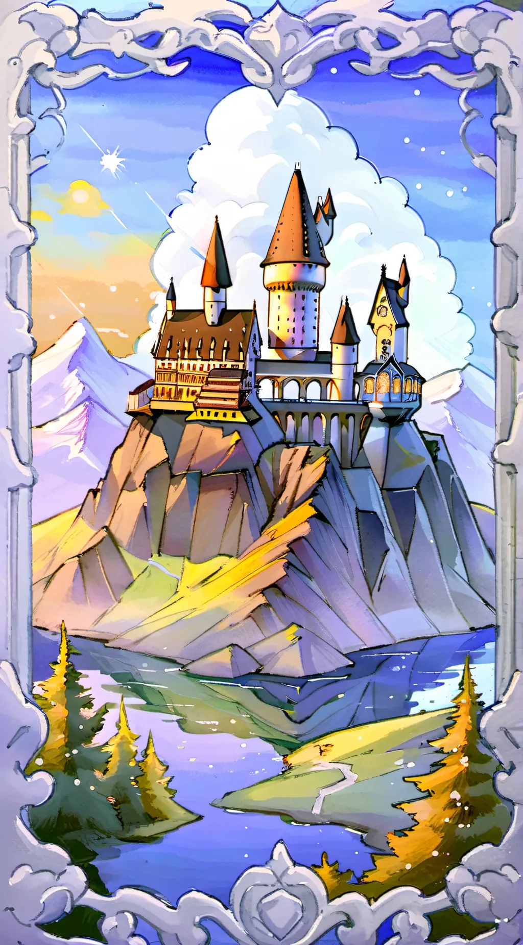 ai character: Hogwarts background
