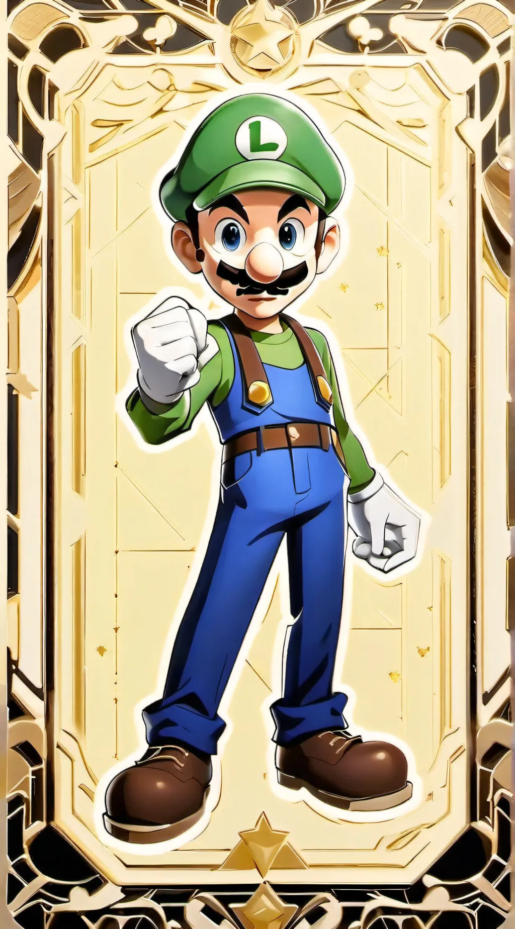 ai character: Luigi Betray Mario background