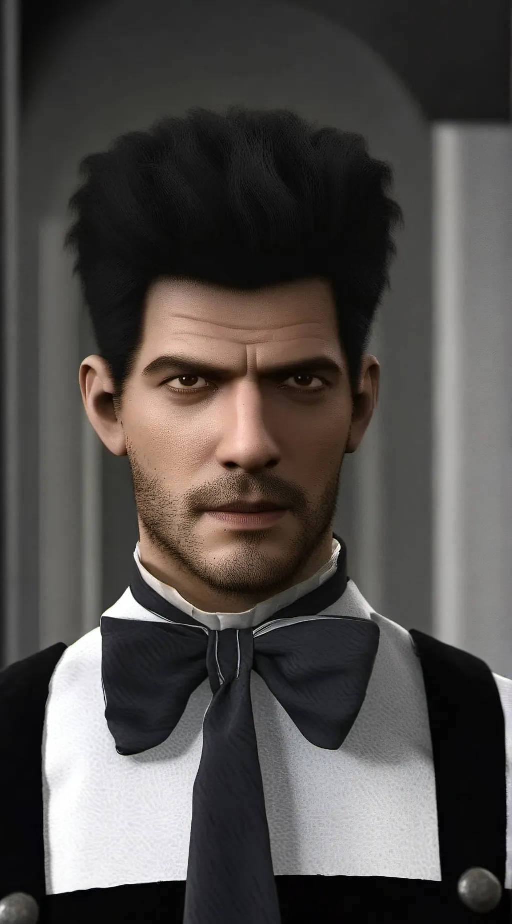 ai character: Van Helsing  background