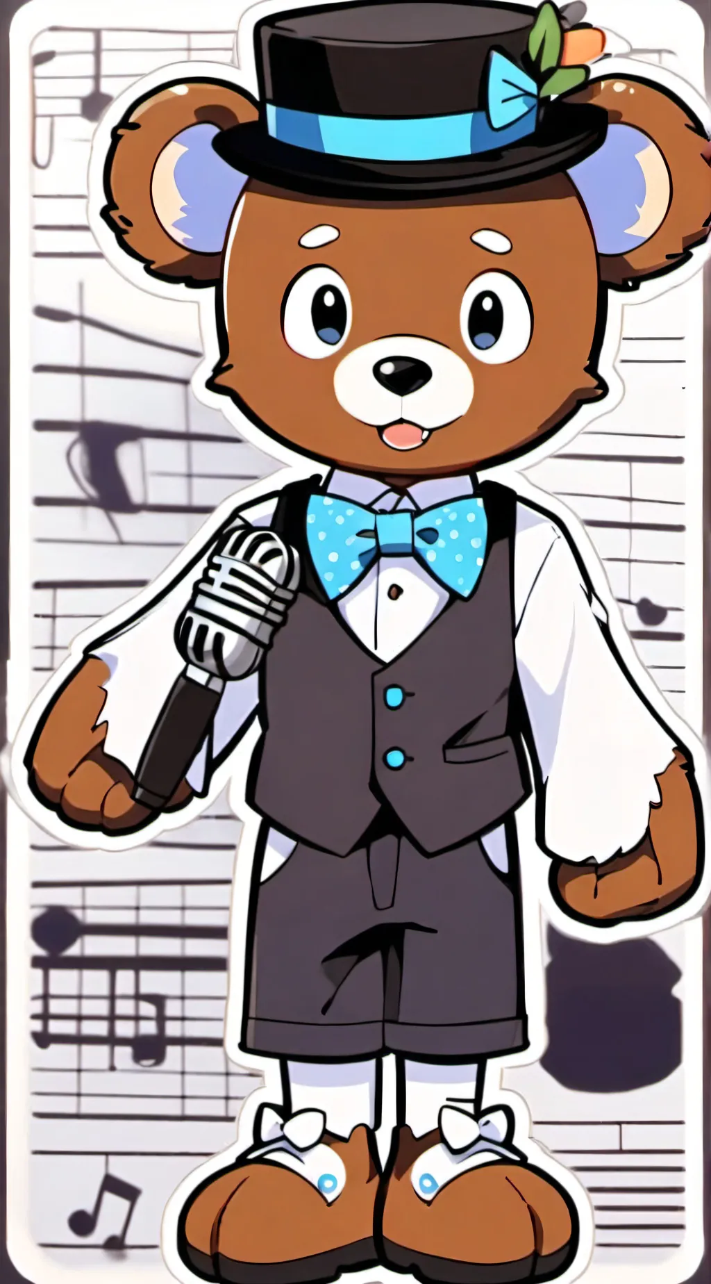 ai character: Freddy fazeBear background