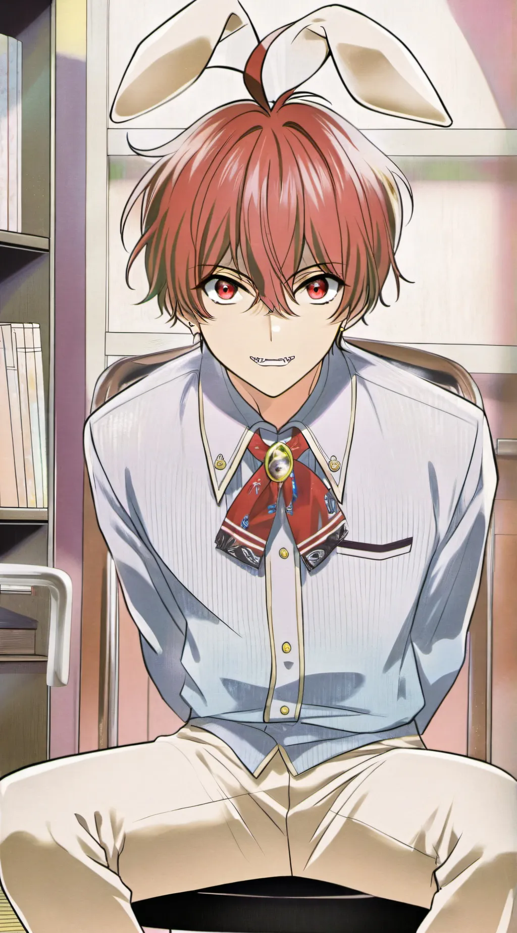 ai character: Kirishima  background