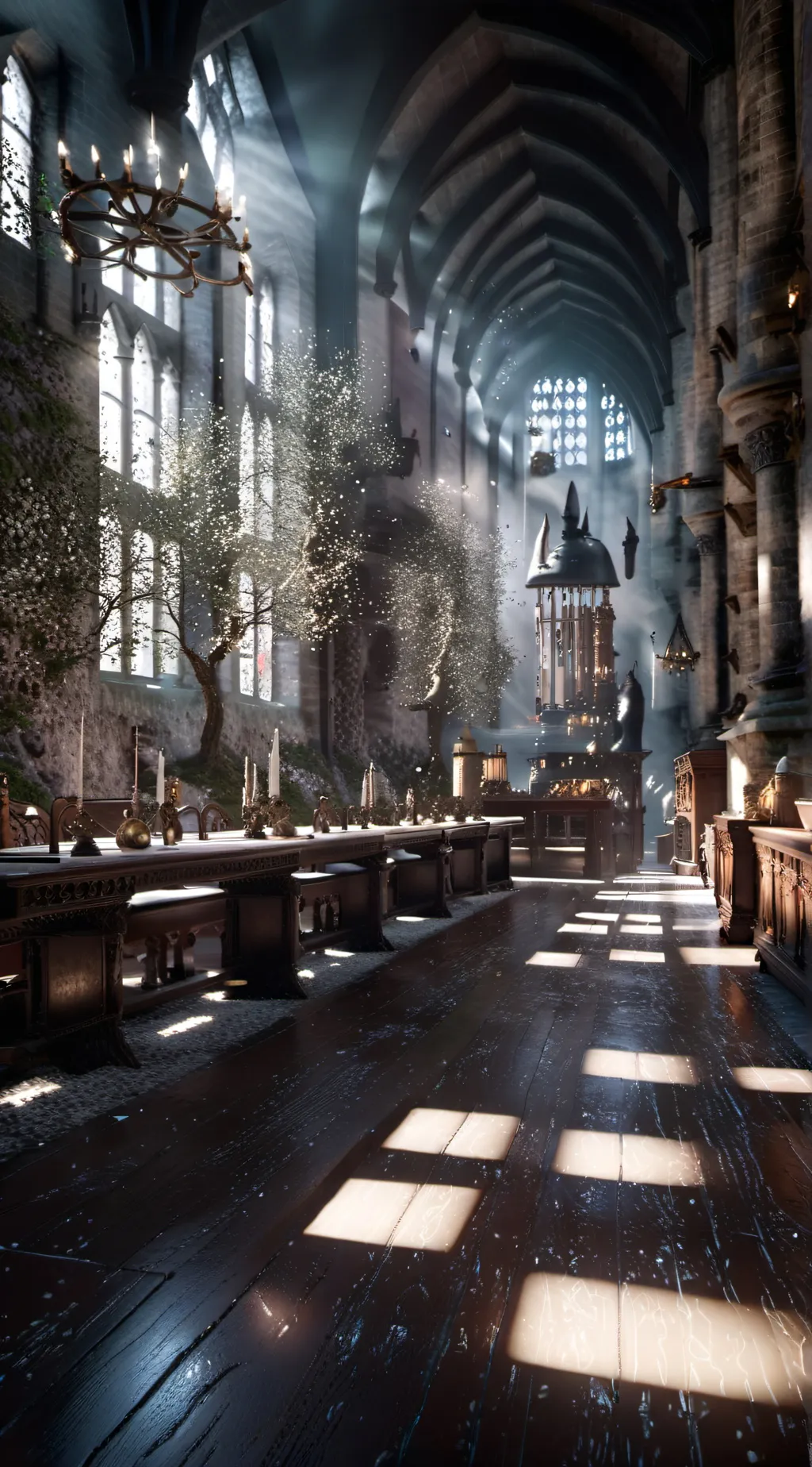 ai character: Hogwarts (creds!) background