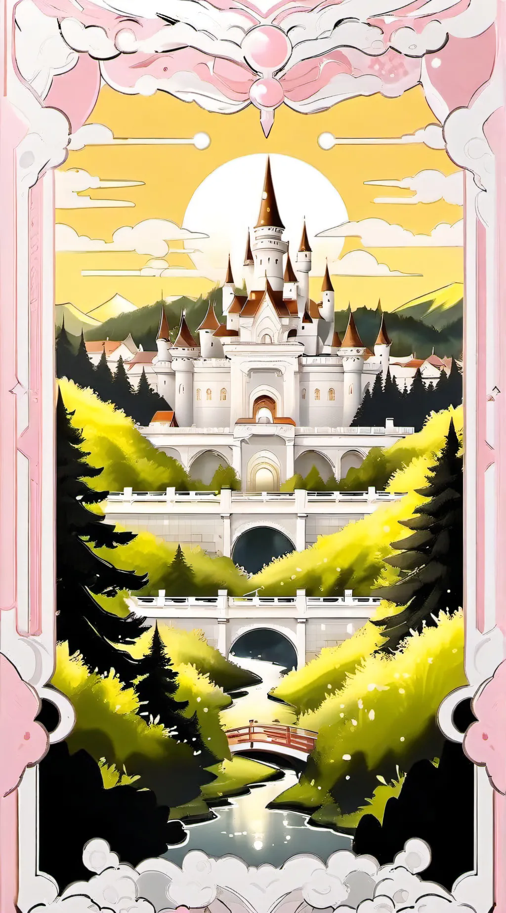 ai character: beauty an da beast background