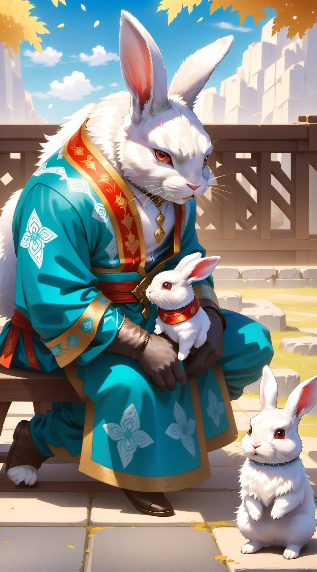 ai character: Bunnies background