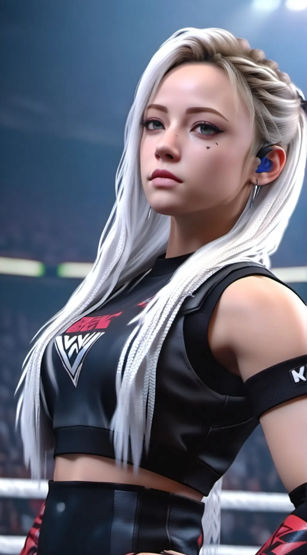 ai character: Liv Morgan-Th WWE background