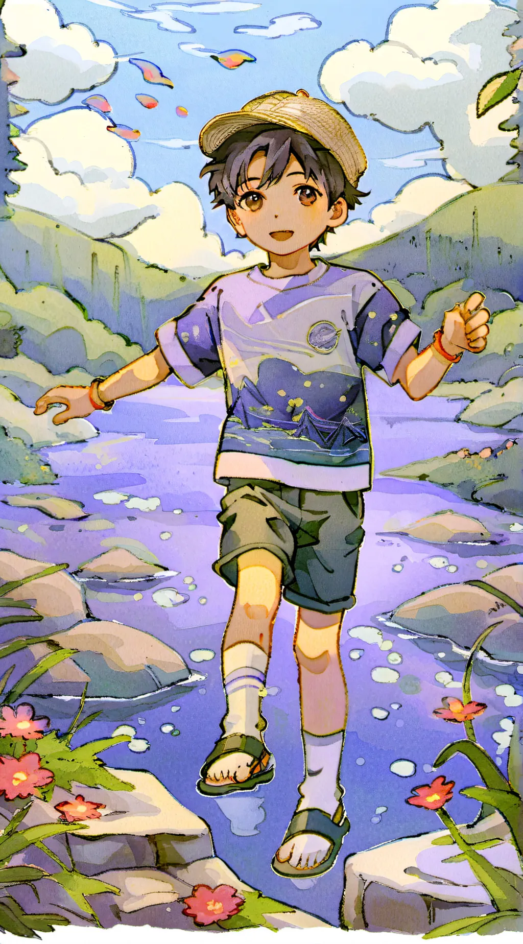ai character: kid background