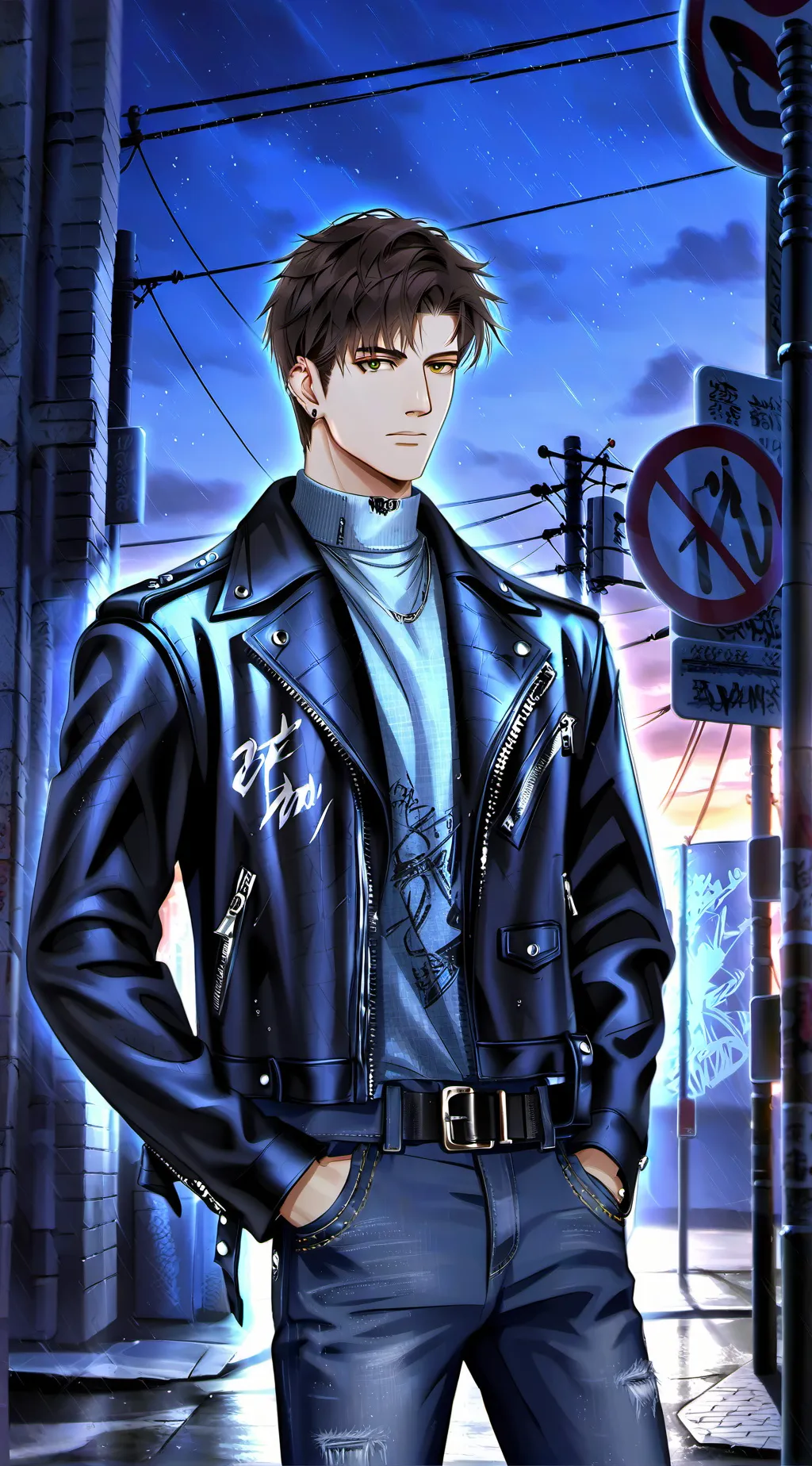 ai character: Leo background