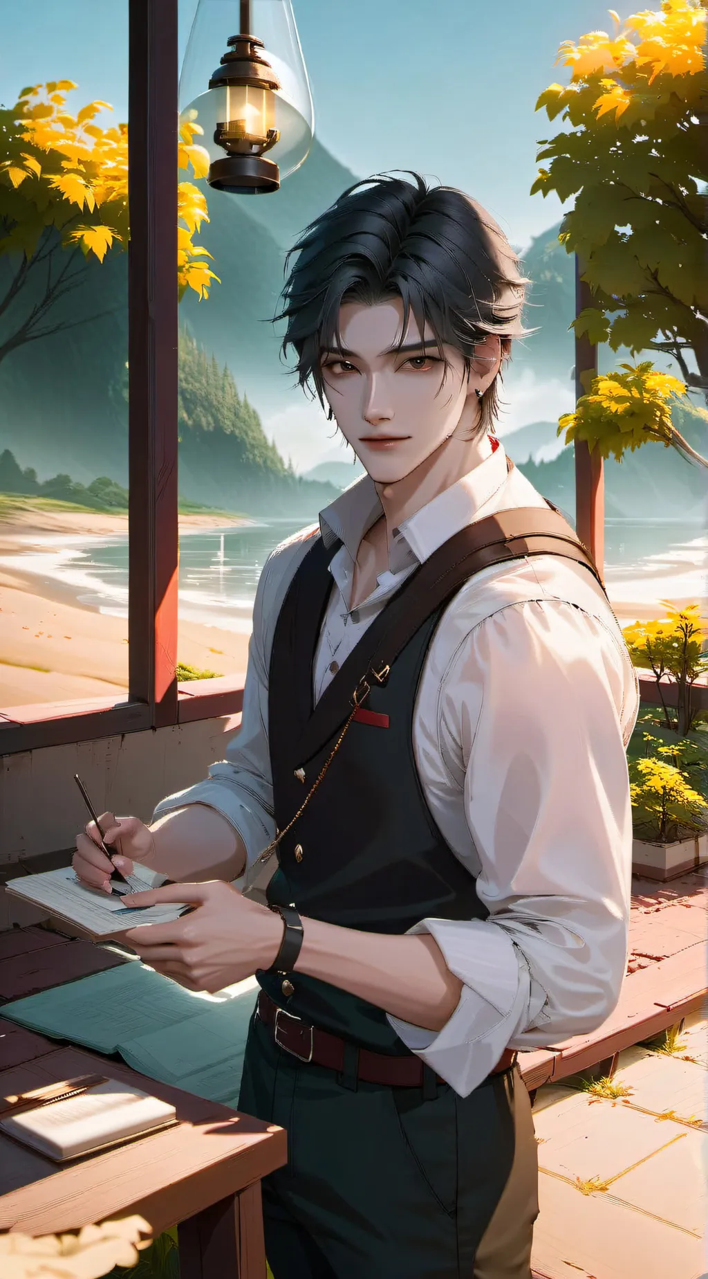 ai character: INTO  background