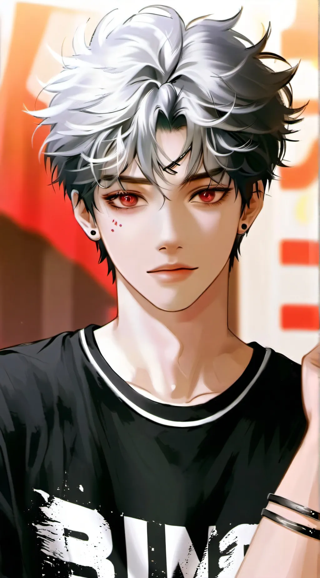 ai character: -Gray Axel Brown- background