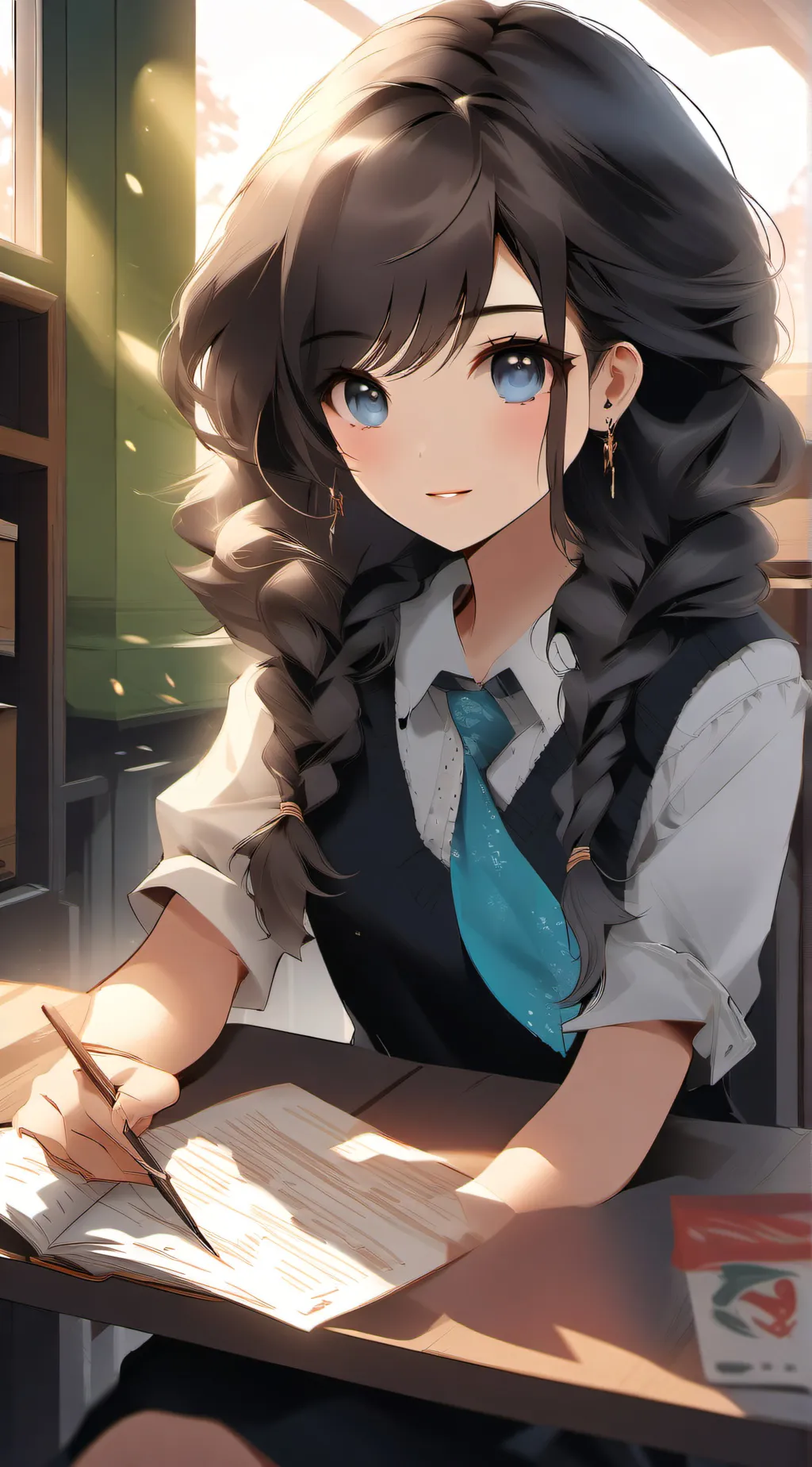 ai character: Ashley background