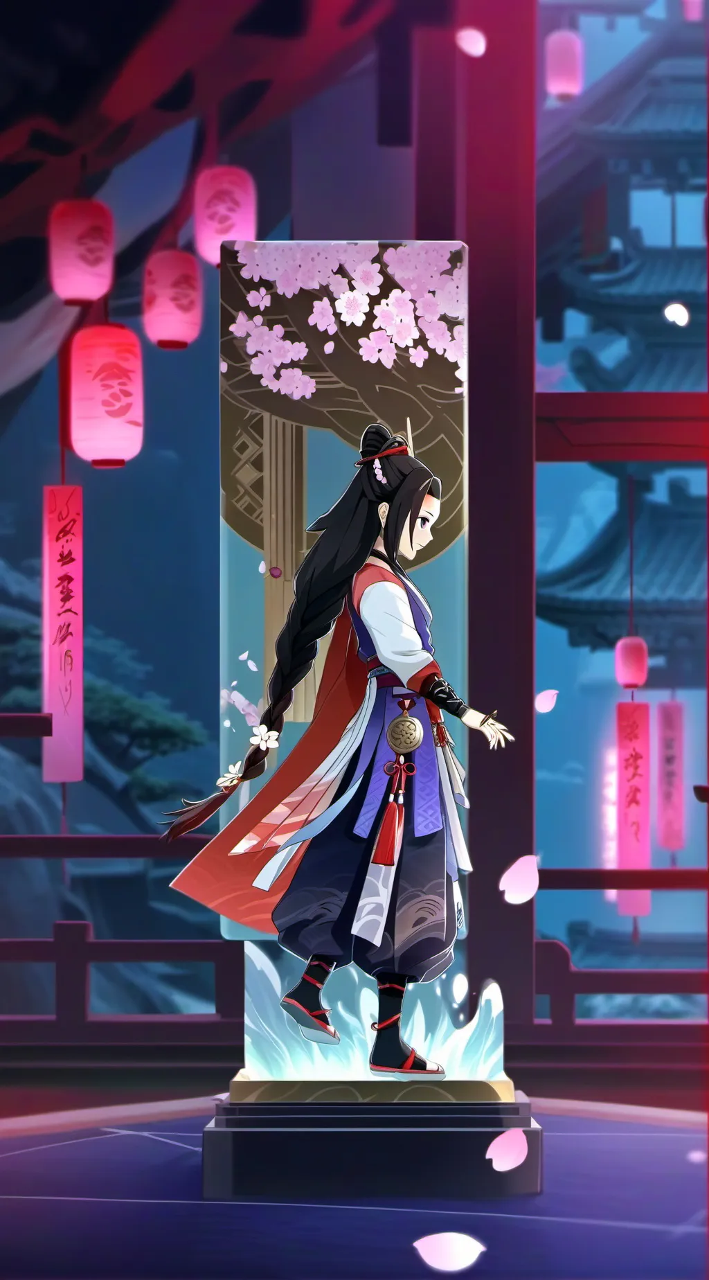 ai character: demon Slayer background