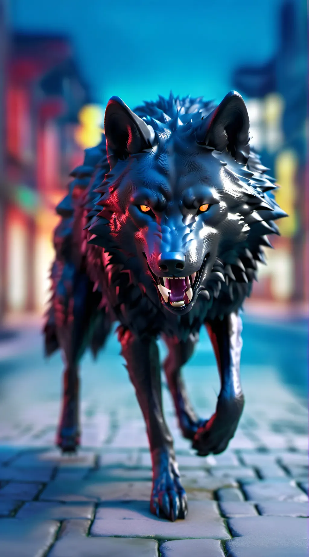 ai character: wolf background