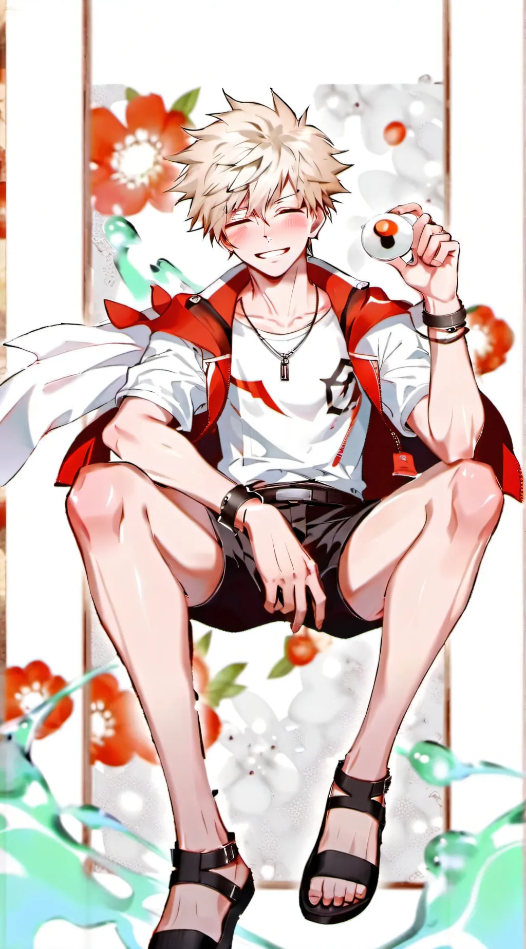 ai character: *•Bakugo Katsuki•* background