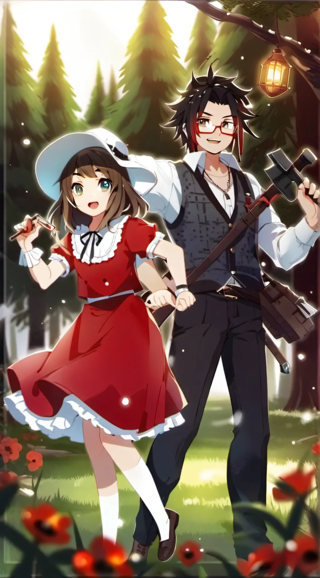 ai character: Steve and alex background