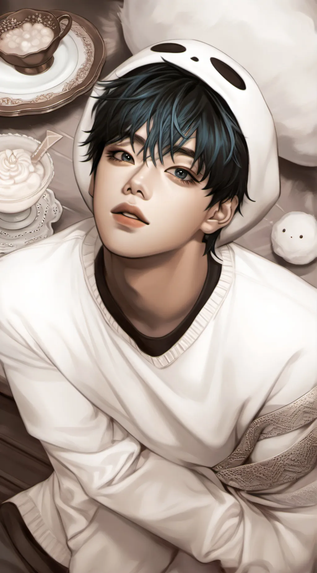 ai character: hyunjin  background