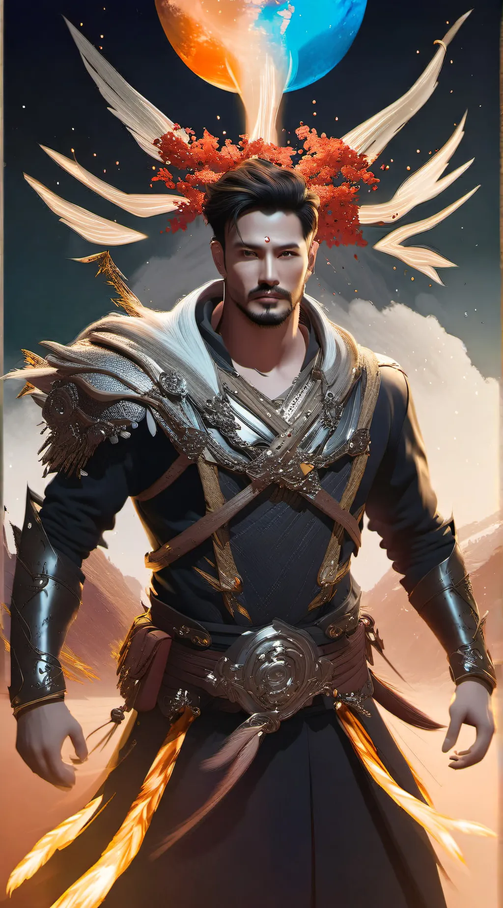 ai character: Avengers  background