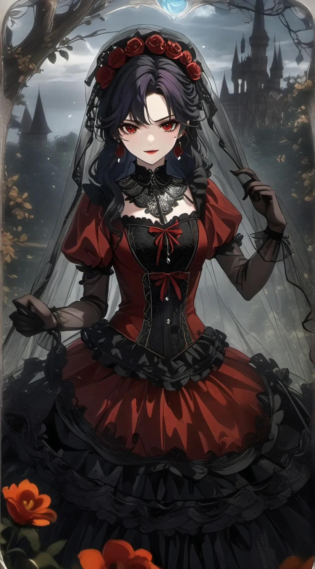 ai character: Vampire Princess background