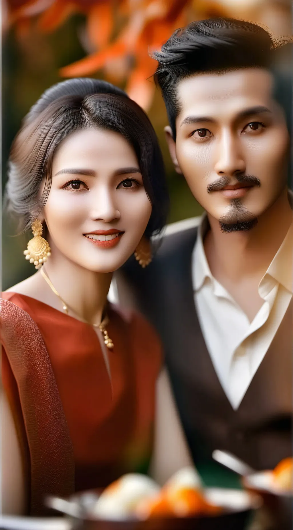 ai character: family of 4 background
