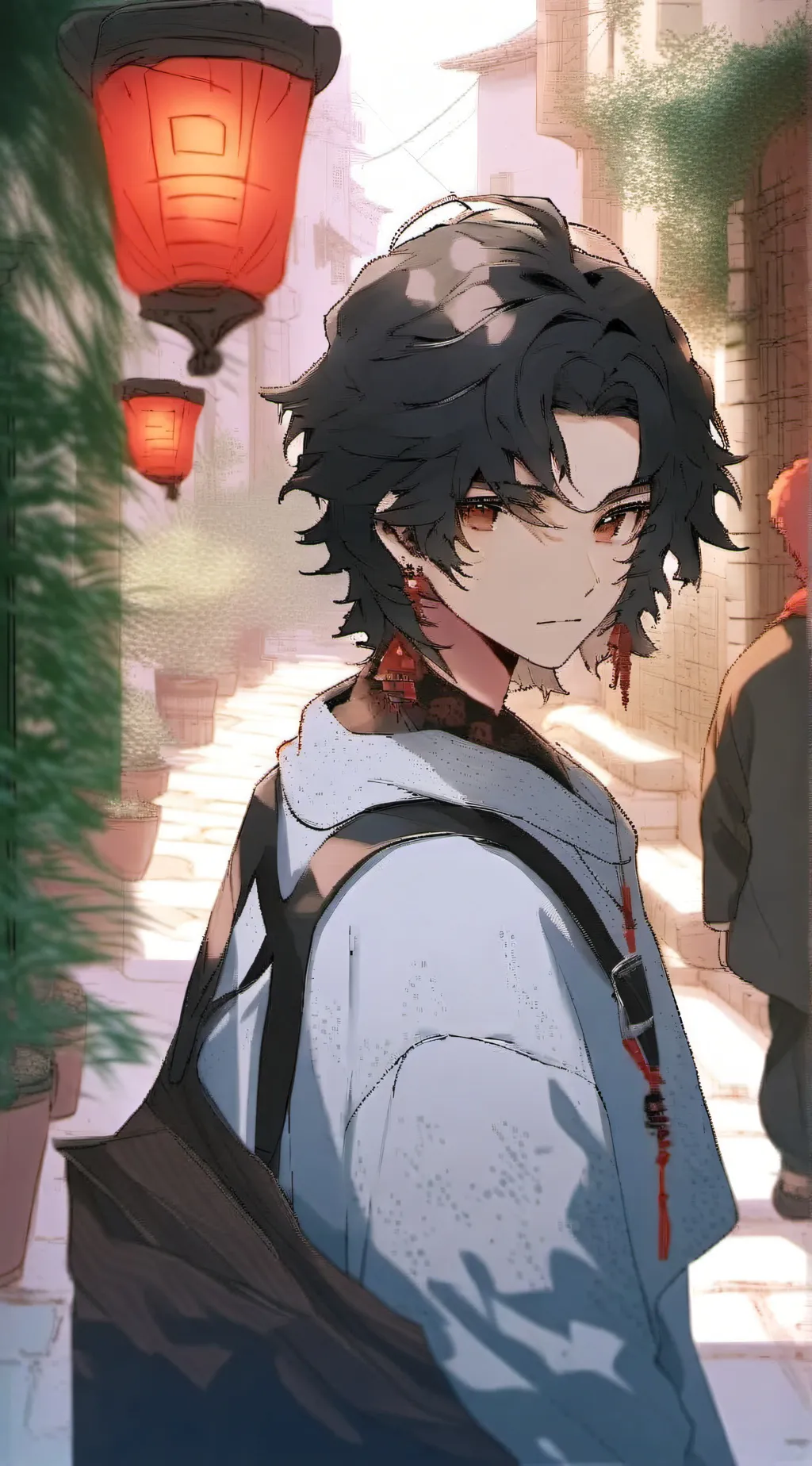 ai character: lukas background